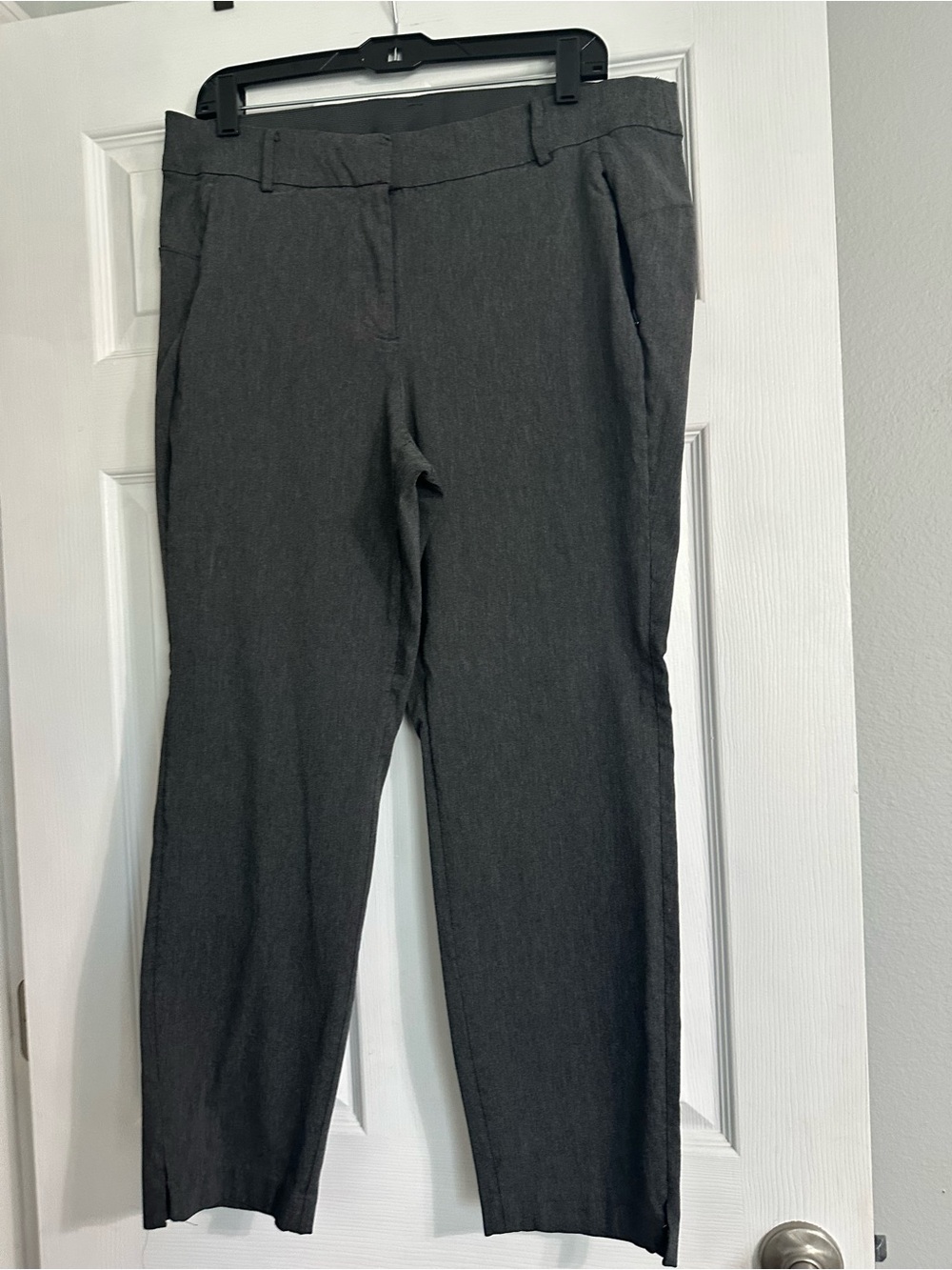 Lane Bryant Charcoal Straight-Leg Dress Pants